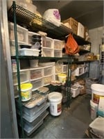 Green storage shelves * items not included*