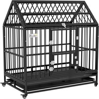 $225  PawHut 48 Heavy Duty Dog Crate  Strong Steel