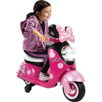 $124  Disney Minnie Mouse 6V Euro Scooter Ride-on