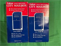 2-pack City Mailbox Wall-Mounted