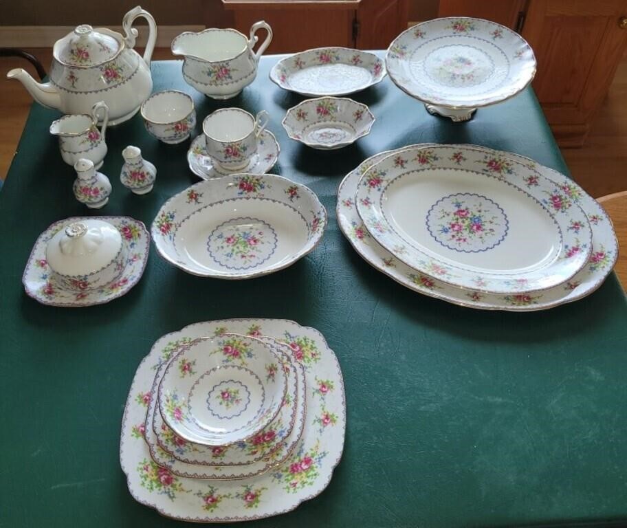 Beautiful Royal Albert Petit Point China Dish Set