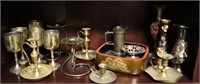Brass Cups, Candle Holders, Vases++
