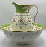 Cauldon England Transferware Wash Basin &