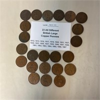 23 old English Large Cents