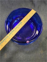Lot of Blue Glass Bowls dishes,
