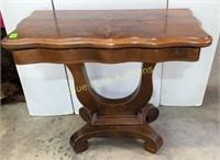 Antique1/2turn top table-29"tall,17”deep,33”across