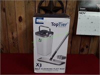 Toptier Self Cleaning Flat Mop 3-Chamber System