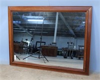 Large Cherry Over Mantle Mirror