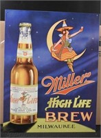 Miller High Life Tin Beer Sign