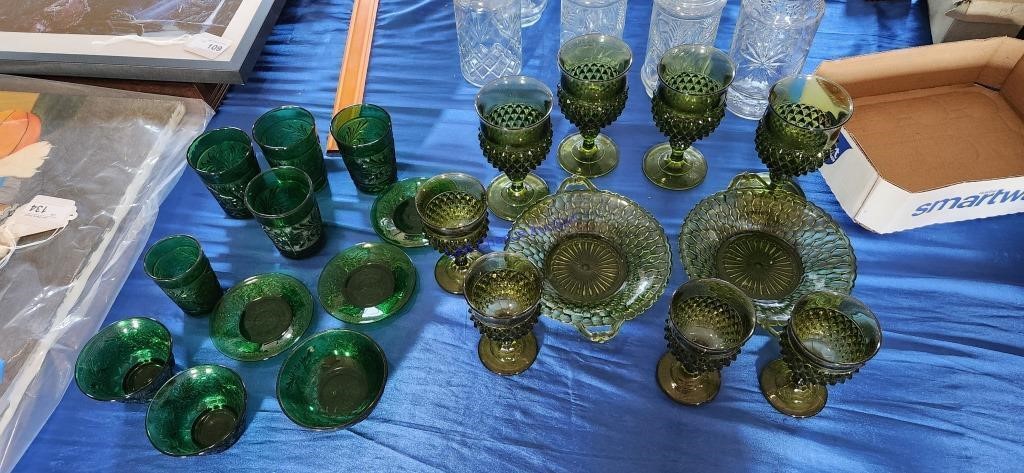 Lot of Green Glass