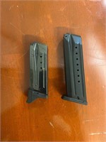 2 RUGER SR9 9MM 10 RD AND 17 RD MAGS