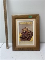 Framed poster- Canadian Pacific-13x17”