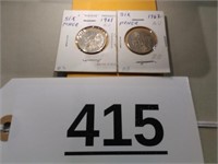 1961 & 1962 England Six Pence Coins