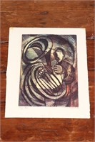 Riva Helfond Lithograph Jazz 1983