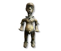 Antique African Bronze Male Figure Statue