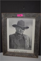 John Wayne Framed Print by Romeo Lopez 19x23