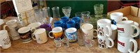Coffee Cups, mugs, drinking glasses, advertising