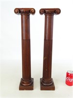 Pair 19th c. Wooden Columns