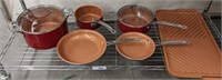 BULBHEAD COPPER LINED POTS AND PANS