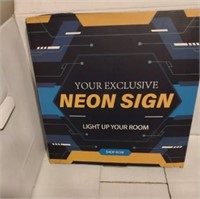 Neon shift changer sign. New open box perfect for