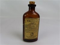 Cheracol w/Codeine Medicine Bottle, Cork &