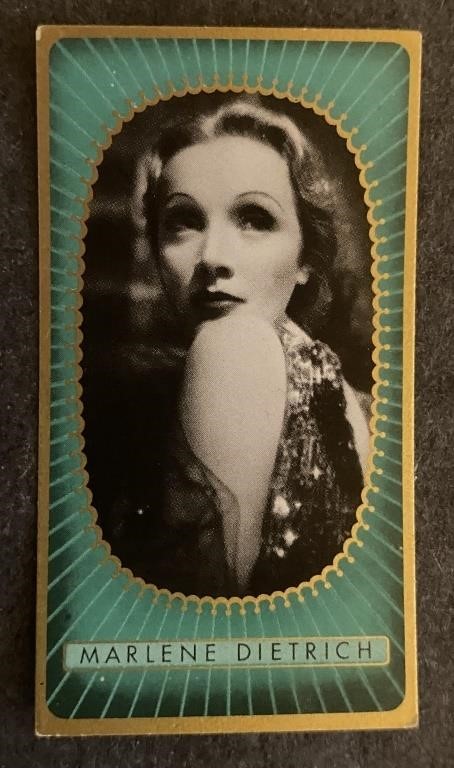 MARLENE DIETRICH: Antique Tobacco Card (1936)