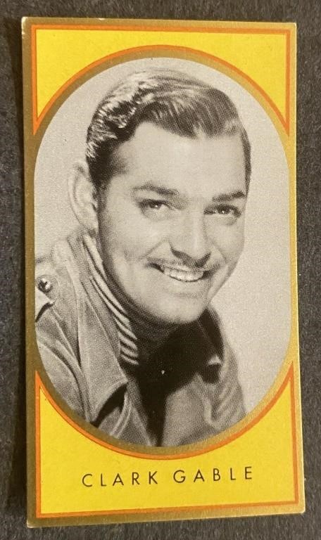 CLARK GABLE: Antique Tobacco Card (1936)