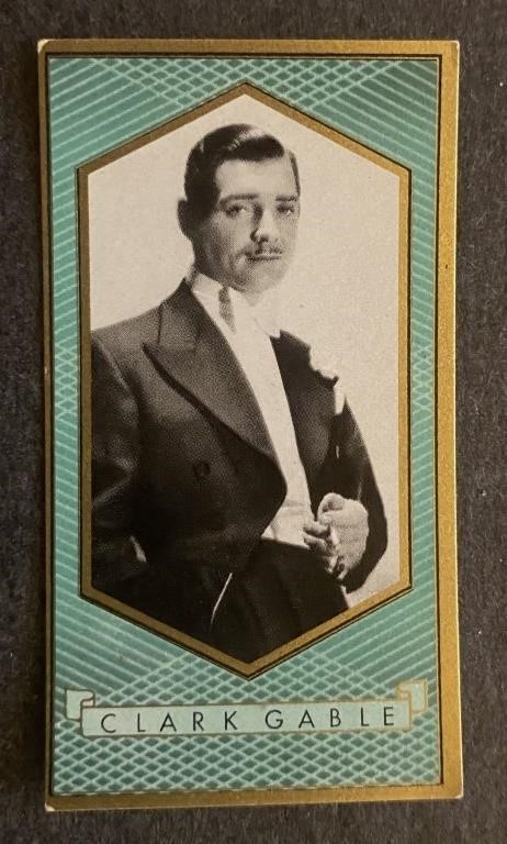 CLARK GABLE: Antique Tobacco Card (1936)