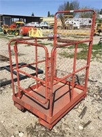 Rolling Forklift Man Cage Attachment