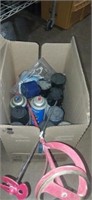 Lot with paint can ans supplies