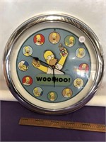 Cute Vintage Homer Simpson's Wall Clock / Works