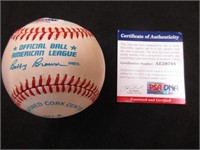Scott Erickson Signed OAL Baseball (PSA COA)