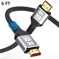 B1471  Hoey 8K HDMI Cable 2.1, 6FT/2M Slim, Dolby