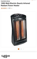 Tower Heater (Open Box, Powers On)