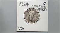 1924 Standing Liberty Quarter yw3005