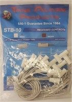 4 PACKS (10 EA) - STB-10 RECESSED CONTACTS