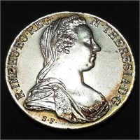 1780 AUSTRIA Thaler Restrike Proof - 83% Silver