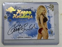 9/10 CRISTAL CAMDEN HOLIDAY AUTOGRAPHED CARD