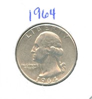 1964 Washington Silver Quarter