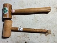 LEATHER & WOOD MALLET 12" LONG