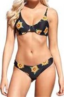 Floral Triangle Small Size Swimsuit Set