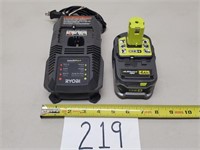 $89 Ryobi 18V One+ 4.0A Battery + Charger