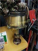 Vintage 18 inch brass table lamp