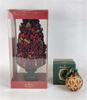 Waterford Berry Tree & Glass Ornament