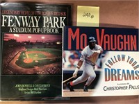 2 book lot: Mo Vaugh, Follow Your Dreams & Fenway