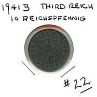 German 1941B Third Reich 10 Reichspfennig