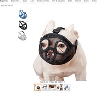 Short Snout Dog Muzzle Mesh Mask-Stop Dog