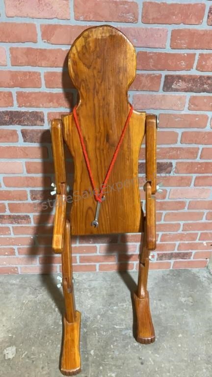 Wood Childs Clothes Holder Display 46 Inches Tall