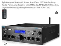 Pyle Compact Bluetooth Stereo Amplifier