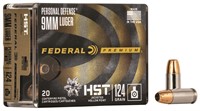 Federal P9HST1S Premium Personal Defense 9mm Luger